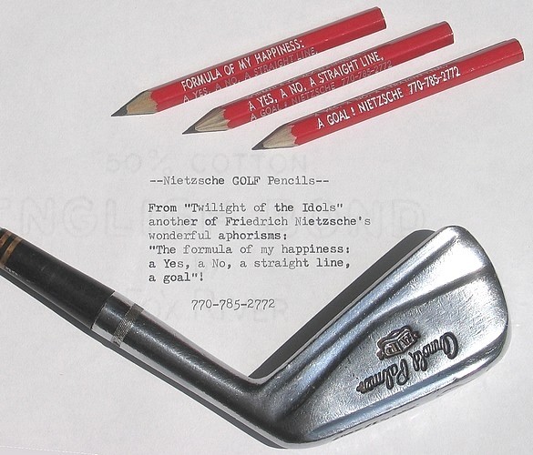 Nietzsche GOLF Pencils