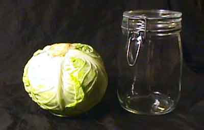 cabbage and jar
